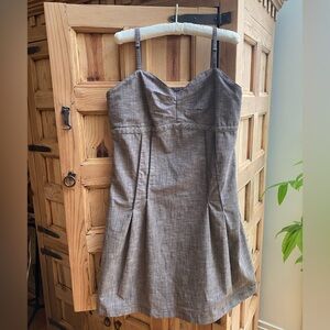 Matilda Jane HAMMOND BAY Women’s Medium Linen Look Picnic Dress Brown Size L